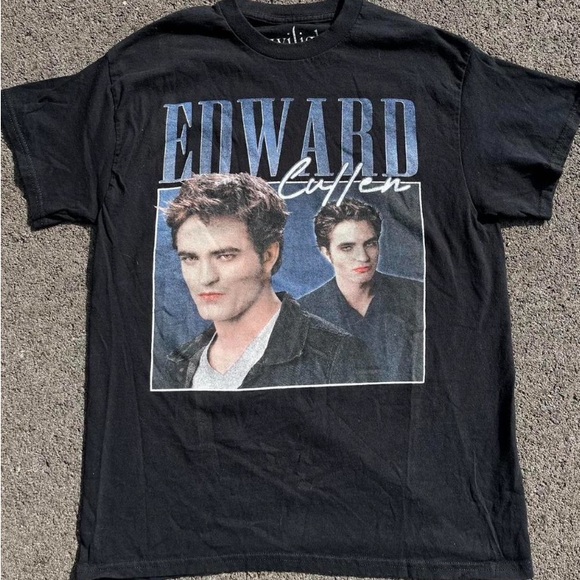 Ripple Junction Edward Cullen Twilight Black T-Shirt Womens Medium Hot Topic Y2K - Picture 1 of 5